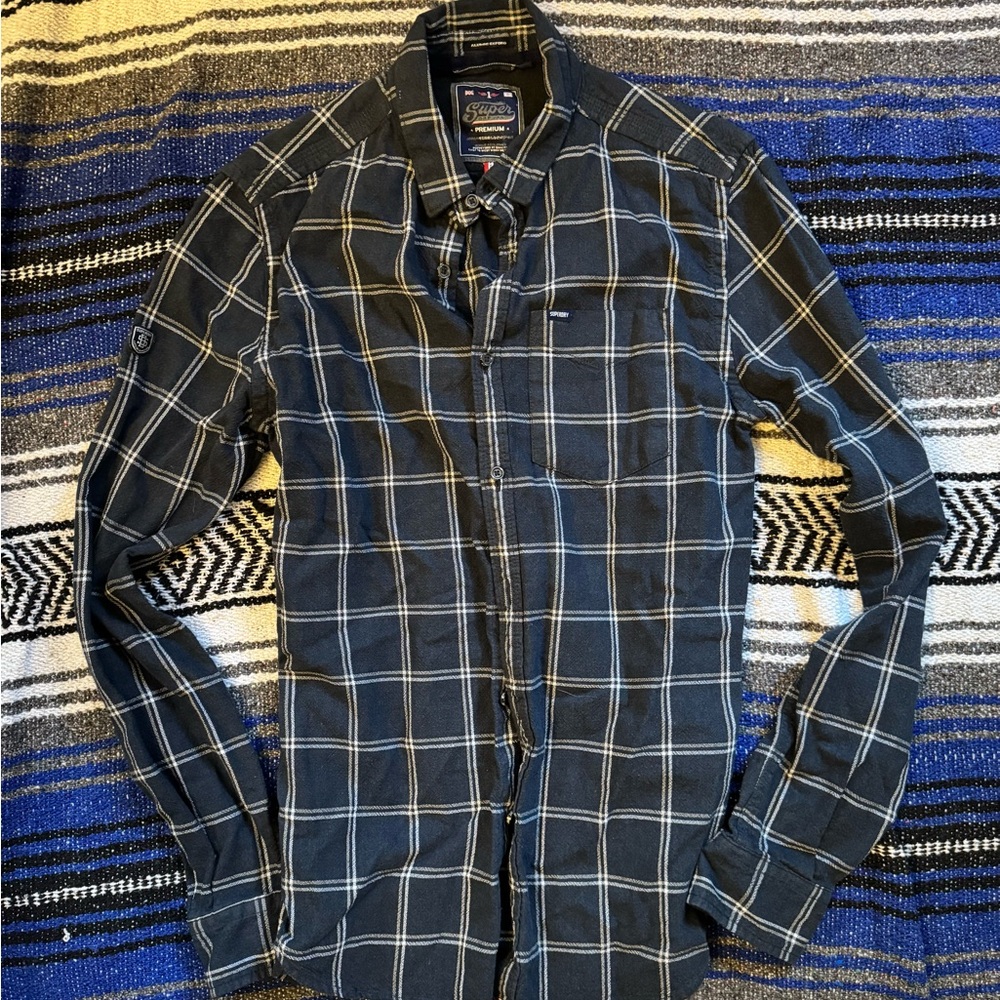Super Dry Oxford Plaid Shirt